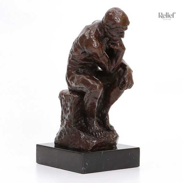 Statue artistique le Penseur, reproduction en bronze