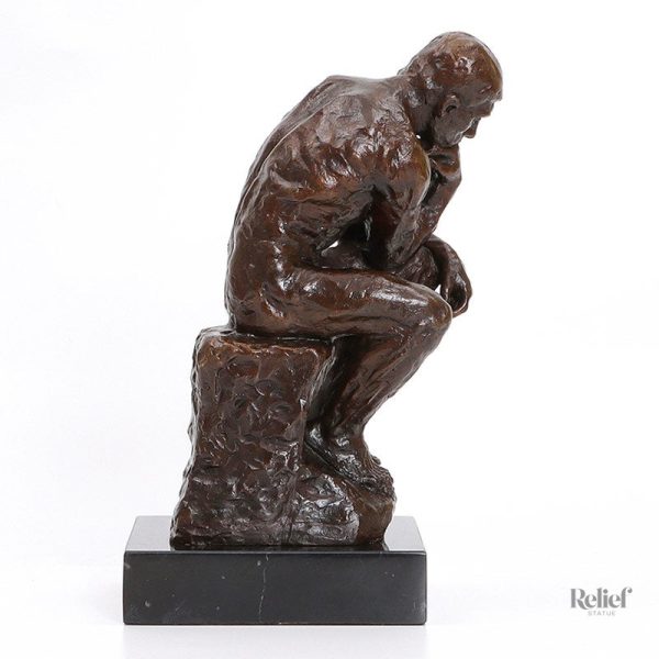 Reproduction de sculpture le Penseur, matériau en bronze