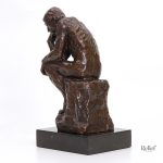 Statue en bronze du Penseur de Rodin, 24 cm