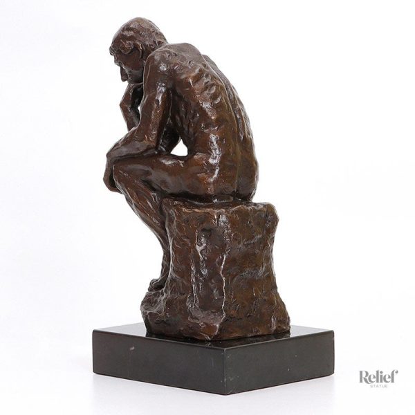 Statue en bronze du Penseur de Rodin, 24 cm