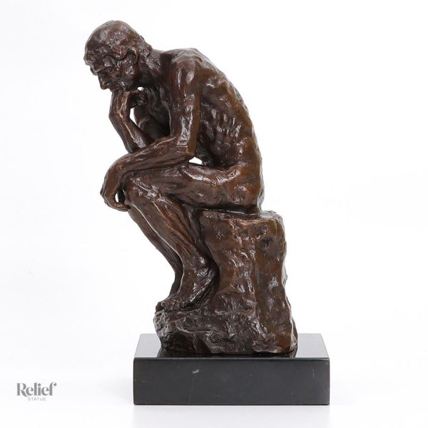 Art en bronze : reproduction du Penseur de Rodin