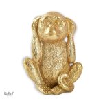 Statue Gorille - Les 3 Singes de la Sagesse 14 cm