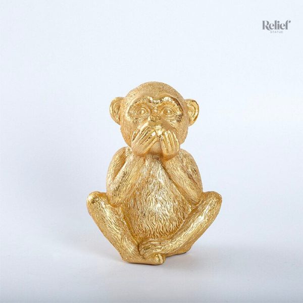 Décoration unique : 3 Singes symbolisant la sagesse