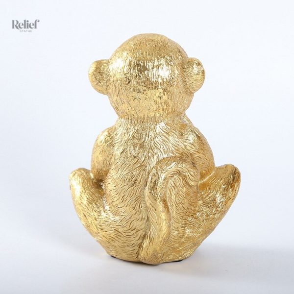 Accessoire de déco moderne, statue Gorille 14 cm