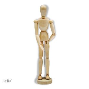 Statue Homme en bois articulé, mannequin décoratif