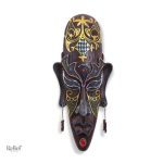 Masque Africain traditionnel en bois sculpté