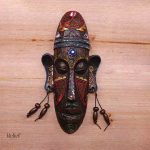 Masque africain tribal, art authentique