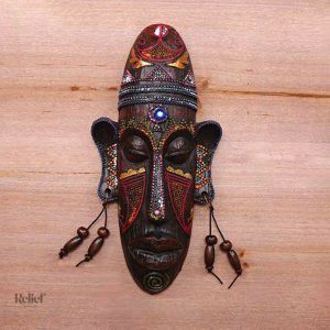 Masque africain tribal, art authentique