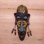 Masque africain en bois, inspiration culturelle