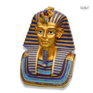 Masque funéraire Toutânkhamon 23 cm en statue décorative