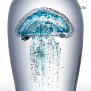 Élégante sculpture en verre inspirée de la méduse