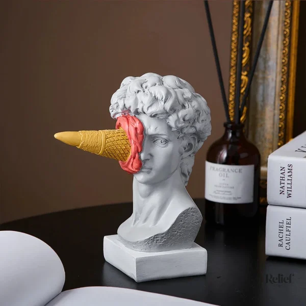 Statue 16 cm de David, style moderne et grec