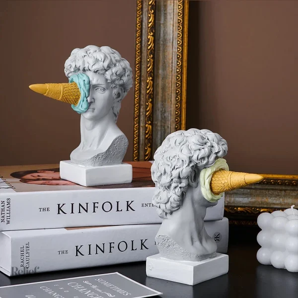 Reproduction du buste de David, 16 cm