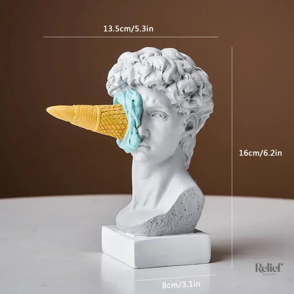Statue artistique de David, 16 cm, style grec