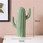 Cactus décor intérieur en céramique, pièce maitresse élégante