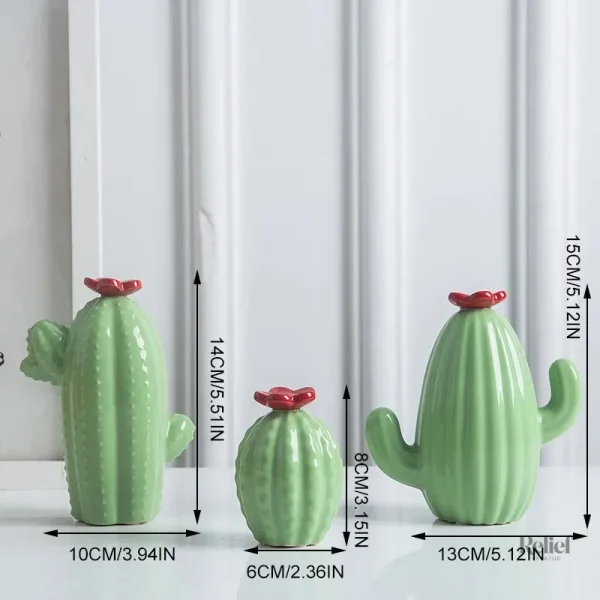Petits cactus déco : 6 cm, 10 cm, 13 cm, couleurs vives