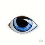 Oeil Décoration 11 cm en sculpture contemporaine
