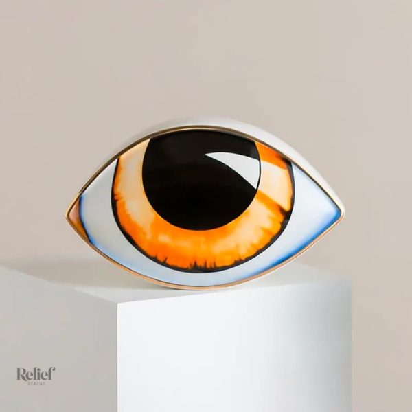 Statue Oeil 11 cm, art actuel pour intérieur