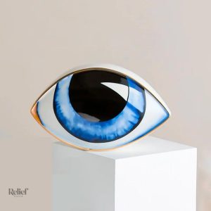 Oeil en décoration 11 cm, design contemporain