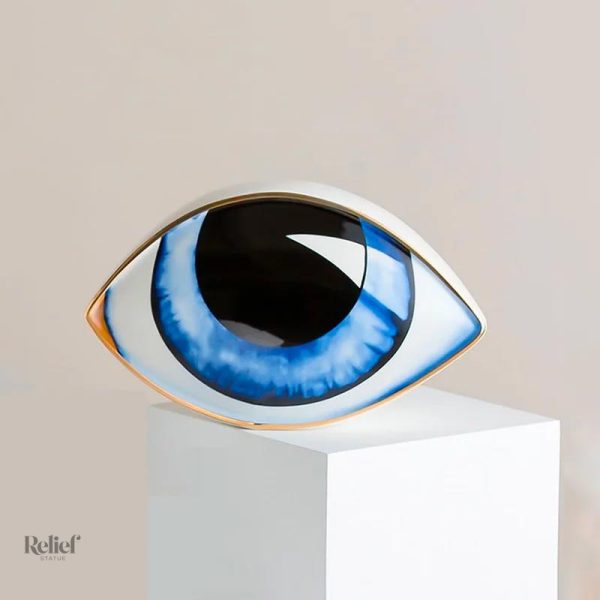 Oeil en décoration 11 cm, design contemporain