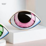 Oeil en sculpture moderne de 11 cm, esthétique unique