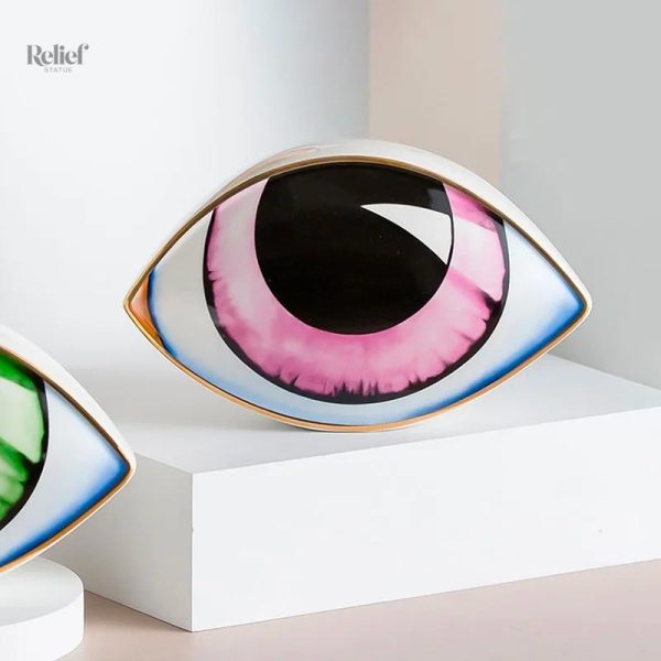 Oeil en sculpture moderne de 11 cm, esthétique unique