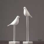 Statue décorative : Oiseau en résine