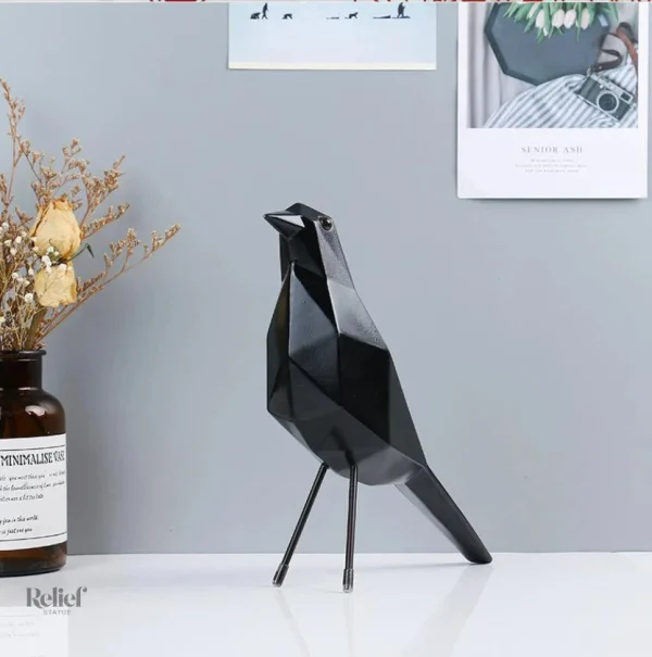 Oiseau en résine, création artistique contemporaine