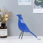Décoration en résine : oiseau origami de 25 cm