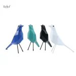 Figurine moderne : oiseau en résine, 25 cm