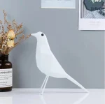 Figurine d'oiseau en résine, ornement élégant