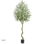 Olivier artificiel réaliste pot noir 240 cm