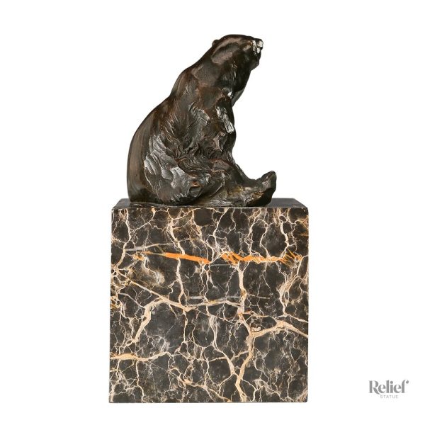 Sculpture ours en bronze - design moderne et raffiné