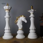 Sculpture moderne inspirée des échecs