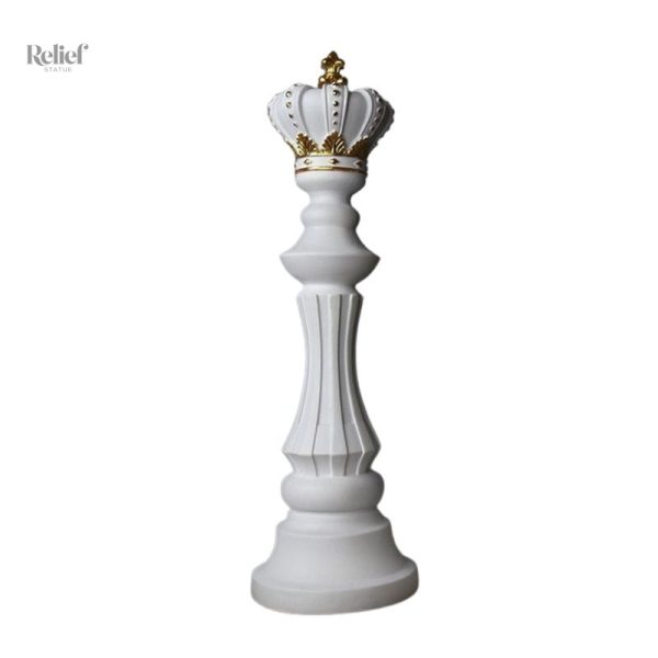 Sculpture en forme de personnage d'échecs
