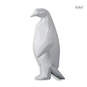 Statue pingouin origami en décoration moderne