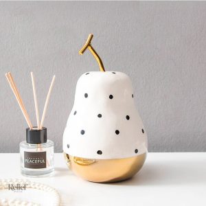 Création artistique, pomme contemporaine en céramique