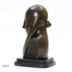 Statue artistique Mlle Pogany I en bronze 27 cm