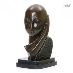 Sculpture Mlle Pogany I, fidèle reproduction en bronze
