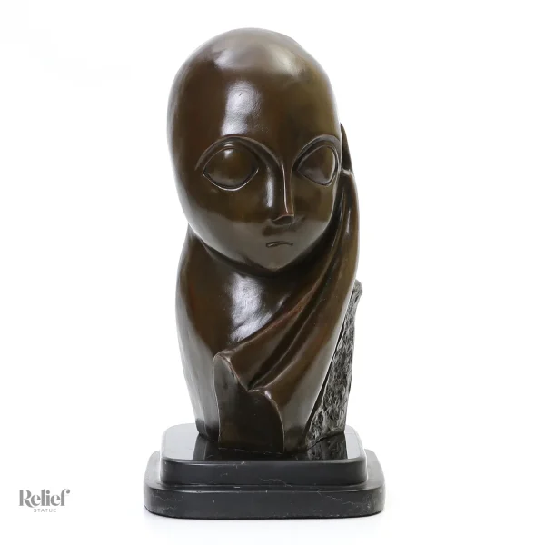 Bronze véritable, Mlle Pogany I, statue artistique élégante