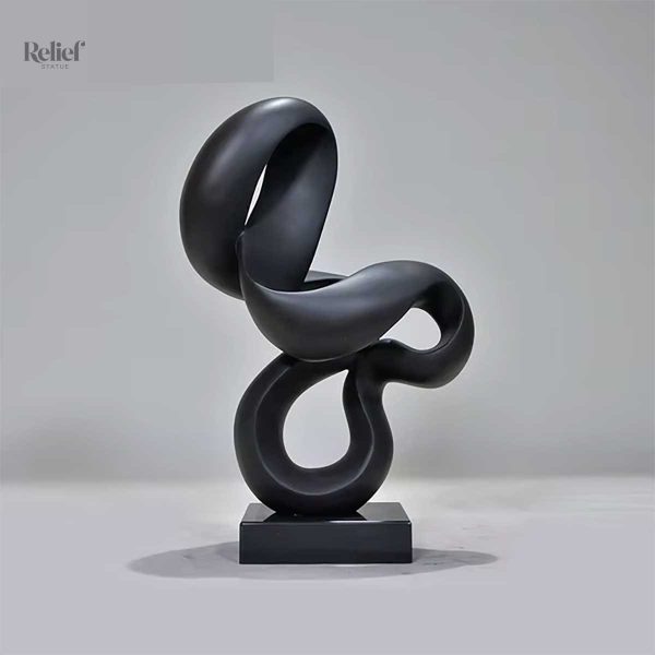 sculpture-abstraite-geometrique-minimaliste-noire-59-cm-1 Sculpture géométrique abstraite noire minimaliste 59 cm