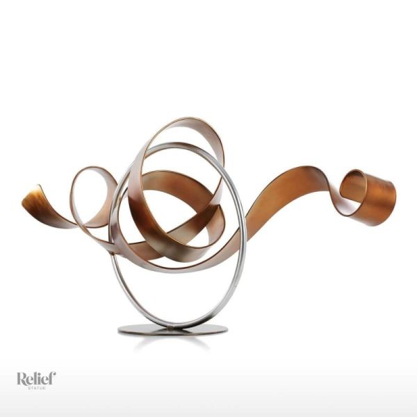 Design artistique en métal abstrait élégant