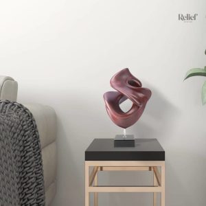 Statue abstraite de 39 cm, style contemporain