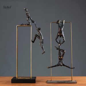 Art décoratif représentant un homme acrobate élégant