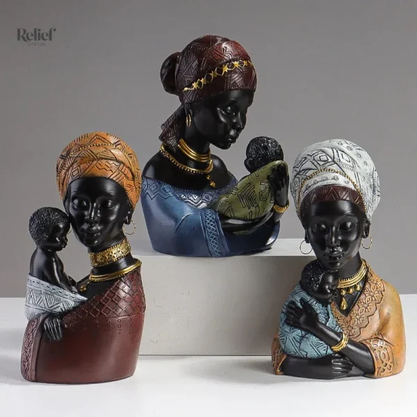 Statue africaine moderne, design unique