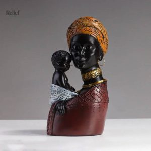 Statue décorative représentant la culture africaine