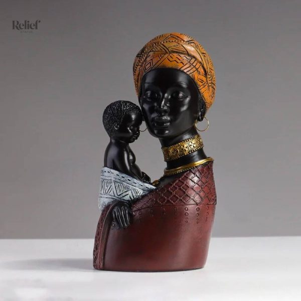 Statue décorative représentant la culture africaine