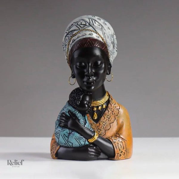 Sculpture contemporaine aux motifs africains