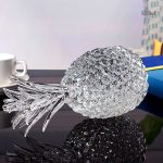 Artisanat en cristal, ananas décoratif 14 cm pour intérieur
