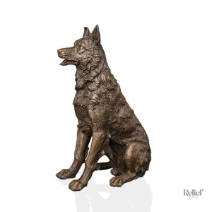 Sculpture Bronze Animalière Chien 20 cm